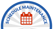 footer schedule maintenance button